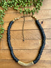 African Recycled Glass & Brass Necklace