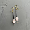 Pearl & Glass Stick Earrings