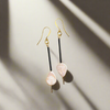 Pearl & Glass Stick Earrings