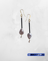 Pearl & Glass Stick Earrings