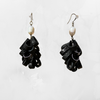 Leather & Pearls Petal Earrings