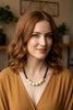 Cream & Black Vinyl & Bombona Necklace