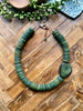 Olive Cocowood & Tagua Statement Necklace