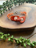 Salmon Pink Tagua & Jade Woven Clasp Bracelet
