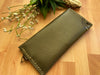 Olive Leather Envelope Clutch [SALE]