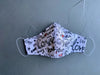 "Love" White Pattern Fabric Mask