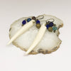 Blue & Cream Spike Earrings [SALE]