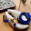 Royal Blue Genuine Leather + Blue Tagua Bracelet