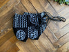 Black & White Gye Nyame Pattern Fabric Mask