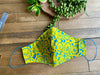 Yellow & Blue Indonesian Batik Fabric Mask