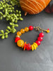 Yellow & Red Lobster Clasp Bracelet