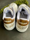 Mudcloth-Inspired Metallic Adidas Cloudfoam Sneakers (Size 7.5)