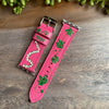 Pink & Green Design Genuine Leather Apple Watch Band (38/40) [SALE]