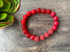 Shades of Red Beaded Bracelet