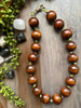 Chunky Brown Wood Necklace  [SALE]