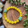 Yellow & Green Beaded Bracelet