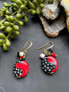 Ladybug Kazuri Earrings