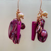 Pink Pearl Dangle Earrings