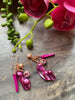 Pink Pearl Dangle Earrings