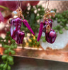 Pink Pearl Dangle Earrings