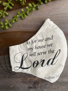 Cream Fabric Mask with Bible Verses [Series]